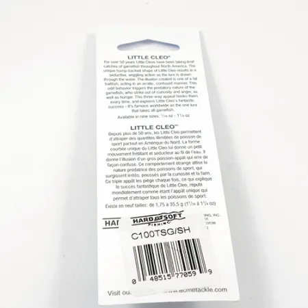 Acme Little Cleo Glow Cucharilla, Níquel/Rosa/Amarillo UV, 9.5g, #2245