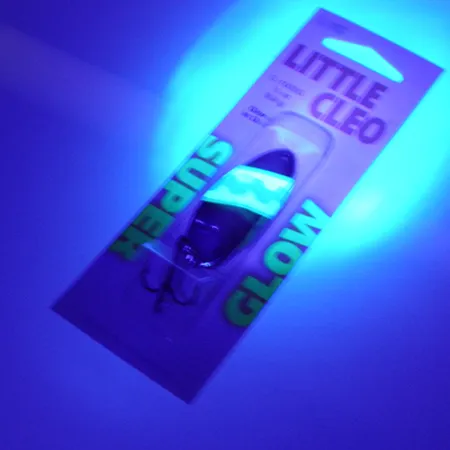 Acme Little Cleo Glow Cucharilla, Níquel/Rosa/Amarillo UV, 9.5g, #2245