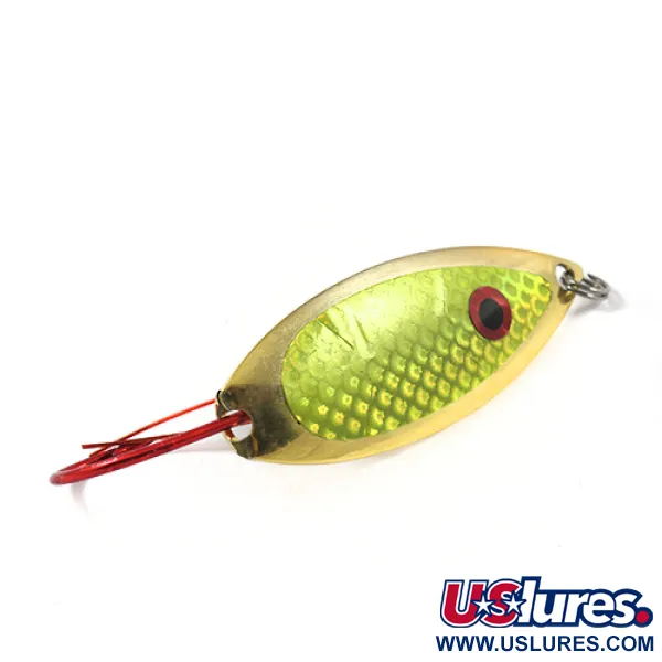 Captain Mikes Weedless Aqua Dream Cucharilla, Gold/Green, 12g, Anti-algas, #2276