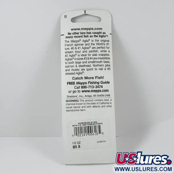 Mepps Aglia 5 Cucharilla Giratoria, Níquel, 14g, Atractor, #2279