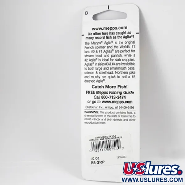 Mepps Aglia 5 Cucharilla, Verde Platino, 14g, Rotación Inmediata, #2286