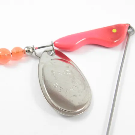 Erie Dearie Walleye Killer Spinner, Níquel / Rojo, 12g, #2291