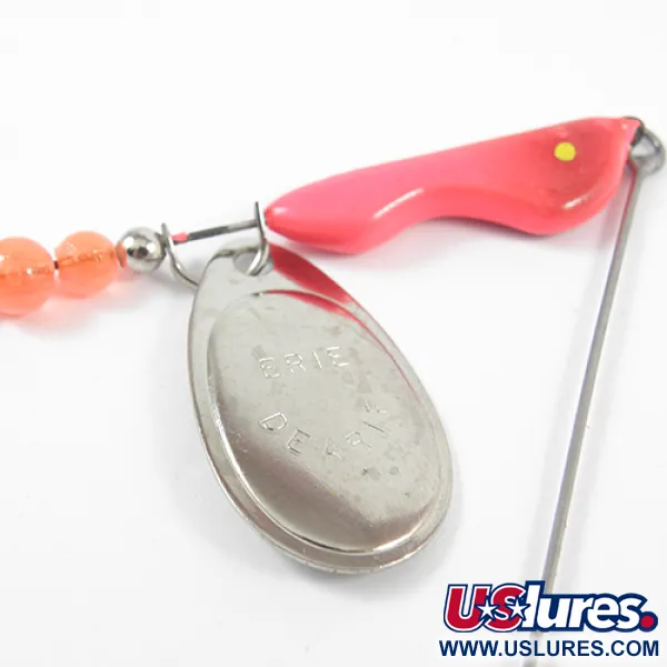 Erie Dearie Walleye Killer Spinner, Níquel / Rojo, 12g, #2291