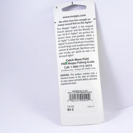 Mepps Aglia 3 Cucharilla, Oro, 7g, Pala Chapada Oro, #2295