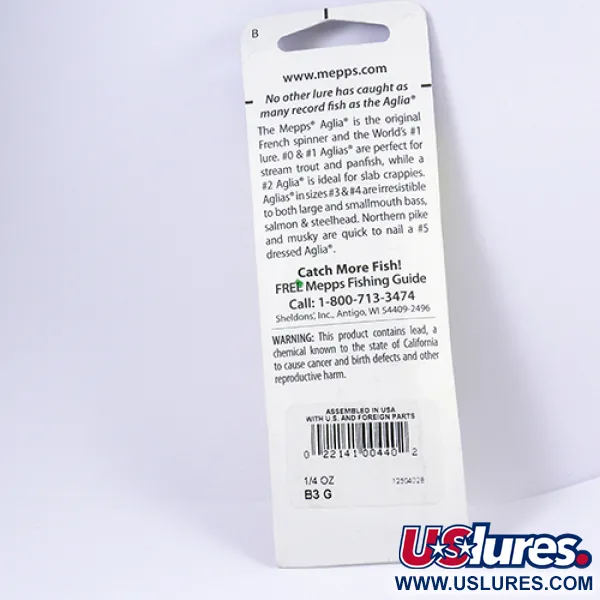Mepps Aglia 3 Cucharilla, Oro, 7g, Pala Chapada Oro, #2295