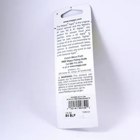 Mepps Aglia 4 Cucharilla giratoria, Azul Platino, 9g, Eje inox, #2298