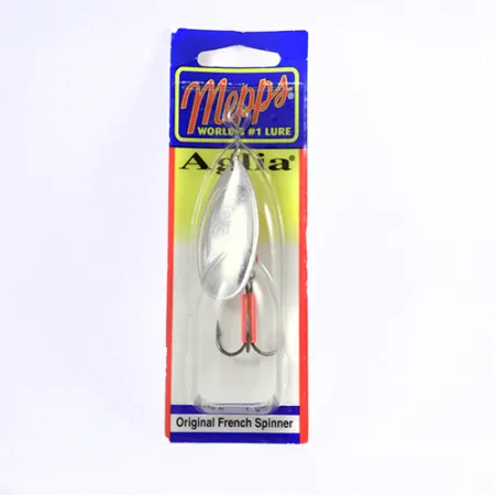 Mepps Aglia 5 Cucharilla, Plata, 14g, Rotación de cono, #2299