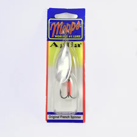 Mepps Aglia 5 Cucharilla, Plata, 14g, Rotación de cono, #2299