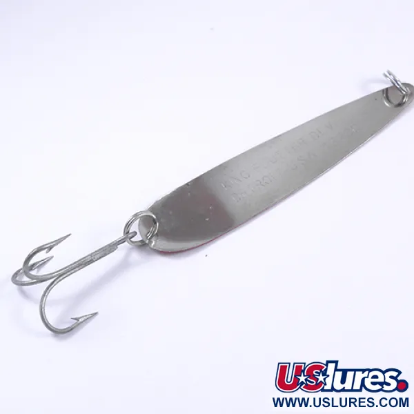 Eppinger Dardevle King Flutter Devle Cucharilla, Rojo/Blanco/Níquel, 9g, #2300