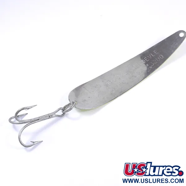 Dardevle King Flutter Devle 3200, Amarillo/Rojo, 9g, Cuchara curricán, #2302