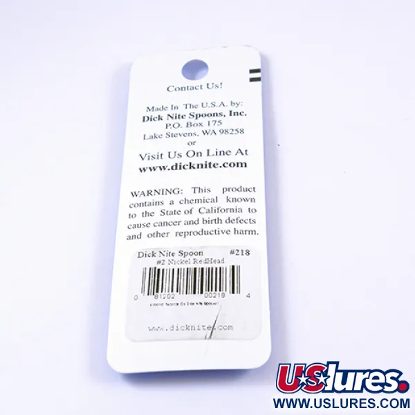 Dick Nite #2 Cucharilla Ondulante, Níquel/Rojo, 3.5cm, Siwash, #2306