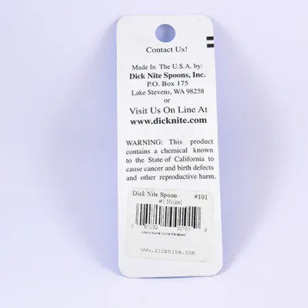 Dick Nite Dick Nite #1 Cucharilla, Níquel, 2,5 cm, Curricán, #2307