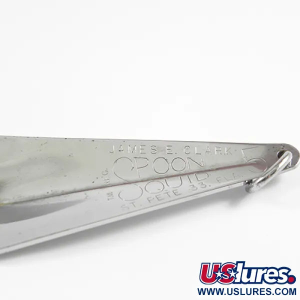 James E. Clark Clark Spoon Squid, Níquel, 35g, Antihierba, #2347