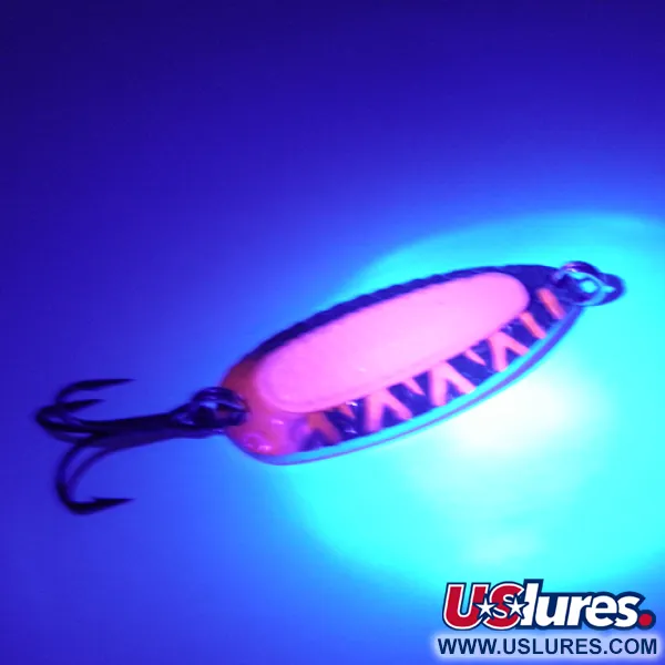 Blue Fox Pixee UV Cucharilla, Nickel/Glow UV, 14g, UV Fluorescente, #2352