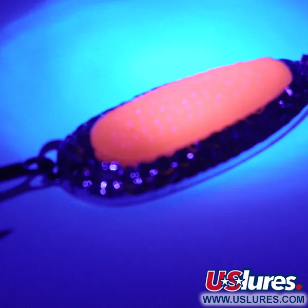 Blue Fox Pixee UV Cucharilla, Nickel / Glow UV, 14g, UV-activo, #2353