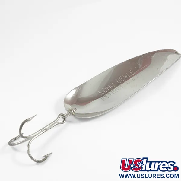 Eppinger Dardevle KOHO DEVLE Cucharilla, Níquel, 40g, Cuño Detroit, #2358