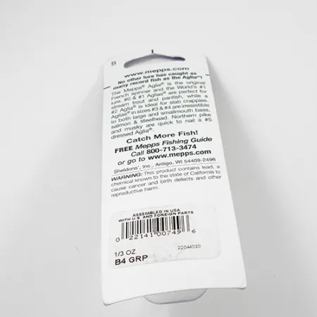 Mepps Aglia 4 Platinum Cucharilla, Platinum Green, 9g, Diseño USA, #2362