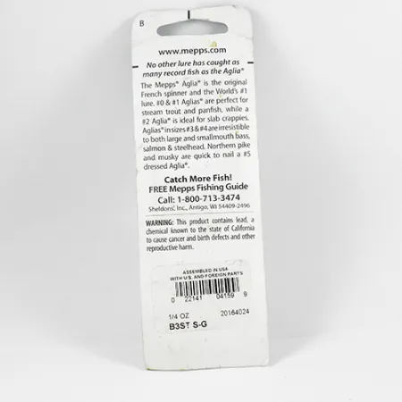 Mepps Aglia 3 Cucharilla, Plata, 7,3g, Cola de ardilla, #2366