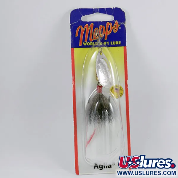 Mepps Aglia 3 Cucharilla, Plata, 7,3g, Cola de ardilla, #2366
