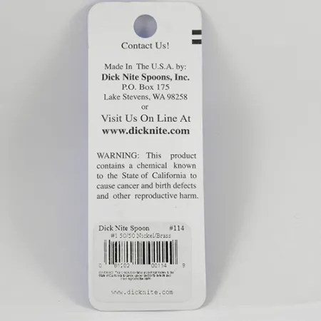 Dick Nite #1 Cucharilla Curricán, Níquel / Oro, 1g, #2368