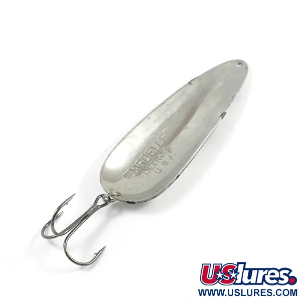 Eppinger Dardevle, 28g Dálmata / Níquel, Cucharilla de pesca #2370