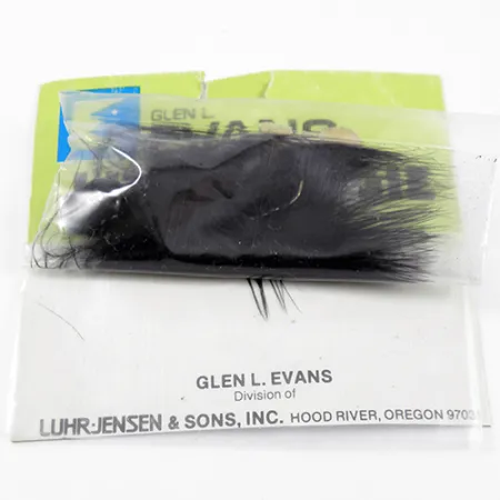 Glen Evans Little Dogie Jig-Fly, Negro, 7g, Jig de pelo, #2378