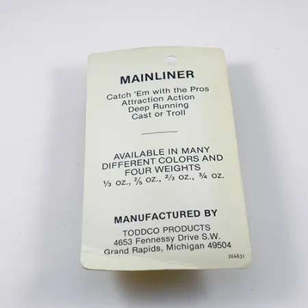 TODDCO Main liner Cucharilla, Glow, 11g, Fosforescente, #2381