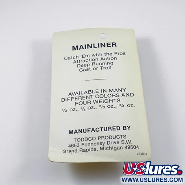 TODDCO Main liner Cucharilla, Glow, 11g, Fosforescente, #2381