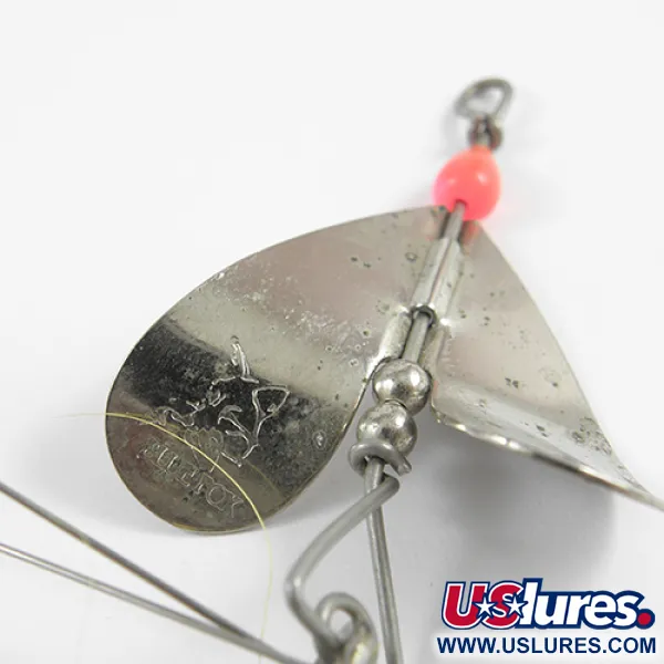 Blue Fox Cucharilla, Níquel/Amarillo/Bucktail, 14g, Antialgas, #2393