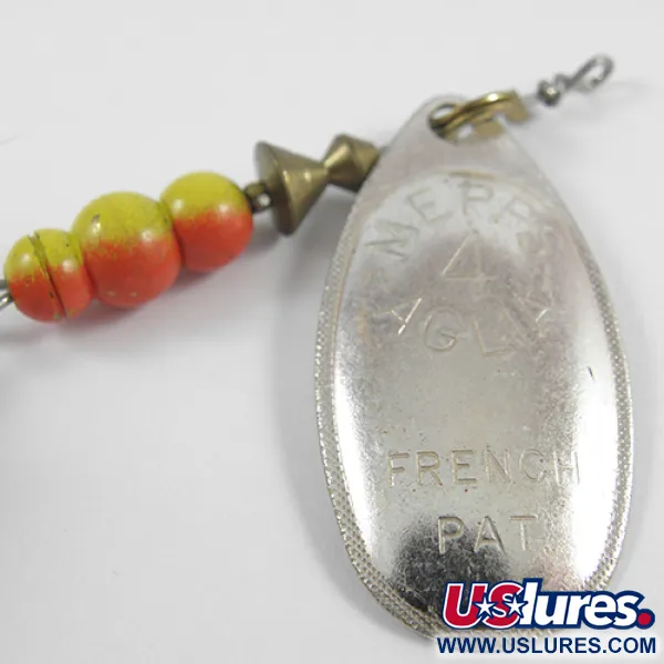 Mepps Aglia 4 cucharilla, Níquel, 10g, Bucktail, #2394