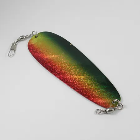 Shasta Tackle Sling Blade Dodger Cucharilla curricán, Rojo/Verde, 14g, #2402