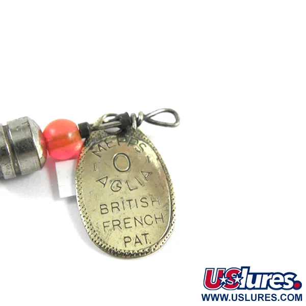 Mepps Aglia 0 Cucharilla giratoria, Latón, 2,5g, Diseño francés, #2404