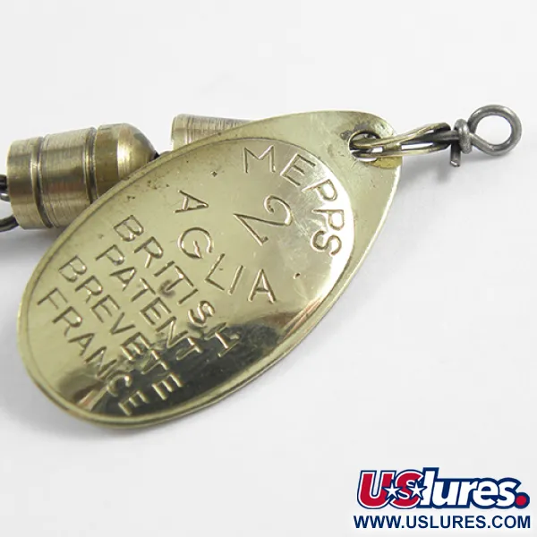 Mepps Aglia 2 Cucharilla, Latón, 4.5g, Pala Clásica, #2414