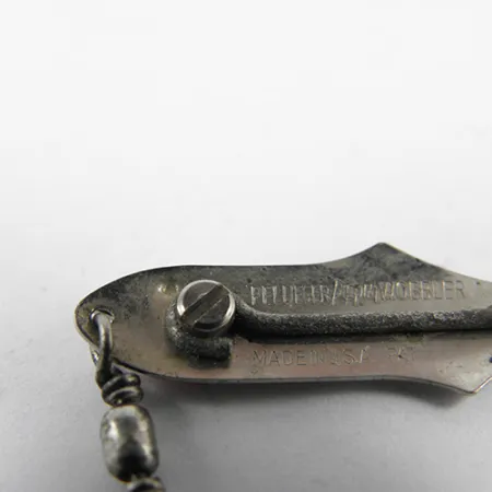 Weedless Pflueger Wobbler Cucharilla, Níquel, 1,4g, Anti-algas, #2435