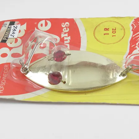 Hofschneider Red Eye Wiggler Cucharilla, Oro, 28g, Ojos rojos, #2442