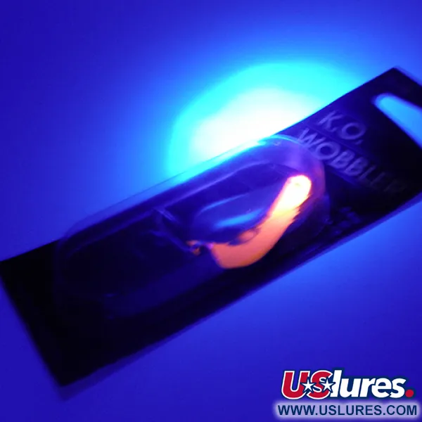 Acme K.O. Wobbler UV Cucharilla, Níquel/UV Orange, 14g, UV-activo, #2446