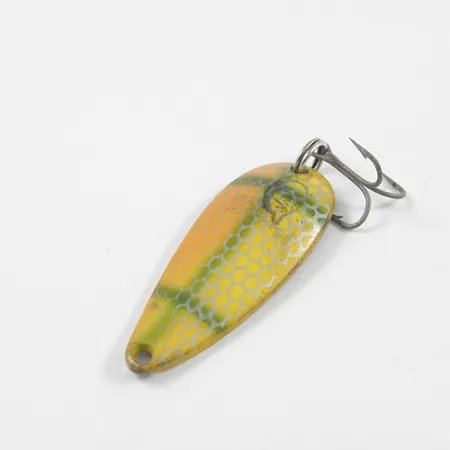 Eppinger Dardevle Spinnie Cucharilla, Amarillo/Verde/Níquel, 9g, #2448