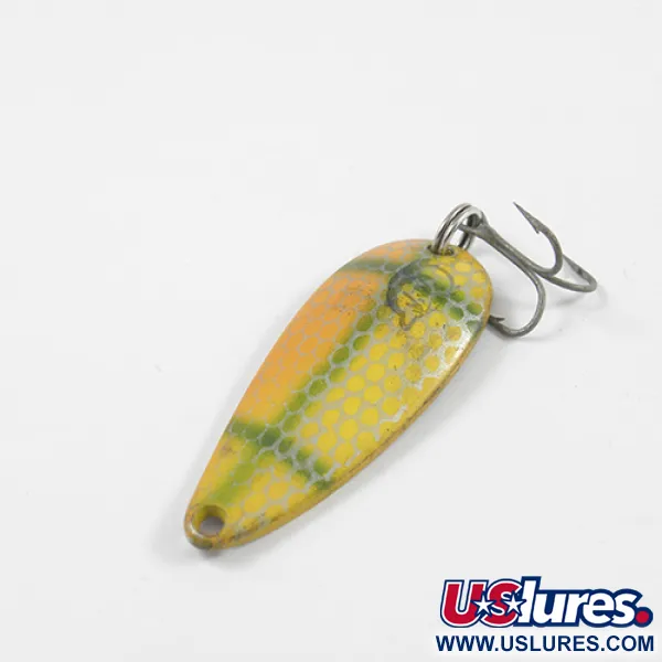 Eppinger Dardevle Spinnie Cucharilla, Amarillo/Verde/Níquel, 9g, #2448