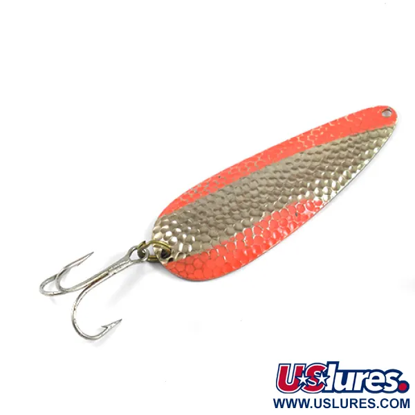 Nebco Aqua Spoon Cucharilla, Oro martillado/Naranja, 21g, Vintage, #2457
