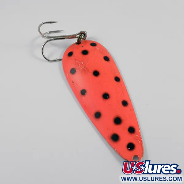 Nebco Aqua Spoon Cucharilla, Rojo/Negro/Níquel, 21g, Vintage, #2459