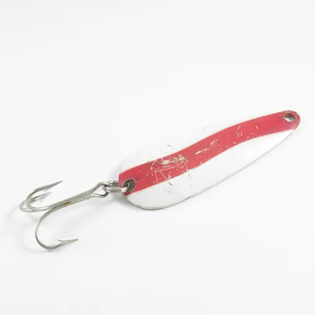 Len Thompson #2 Cucharilla, Rojo/Blanco/Latón, 28g, Latón, #2460