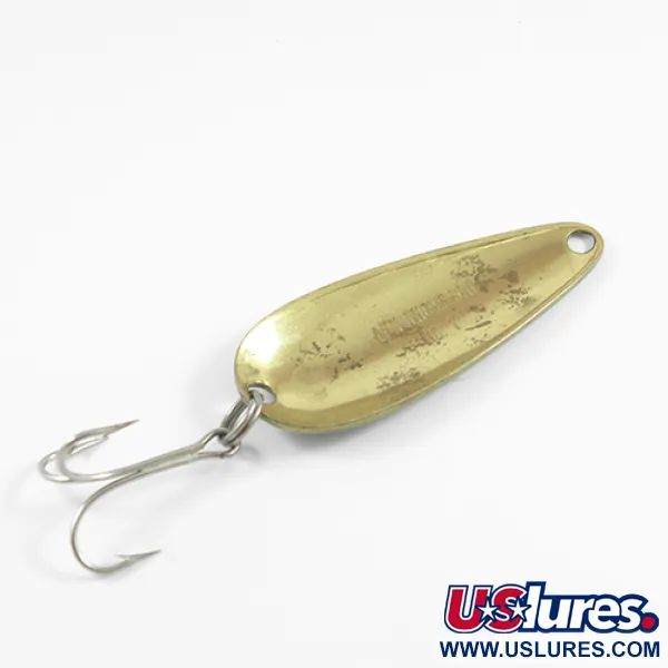 Len Thompson #1 Cucharilla, Verde/Negro/Latón, 21g, Bamboleo, #2461