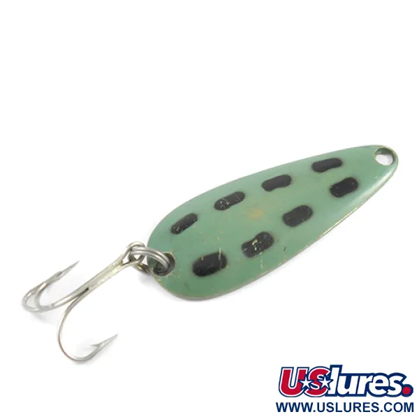 Len Thompson #1 Cucharilla, Verde/Negro/Latón, 21g, Bamboleo, #2461