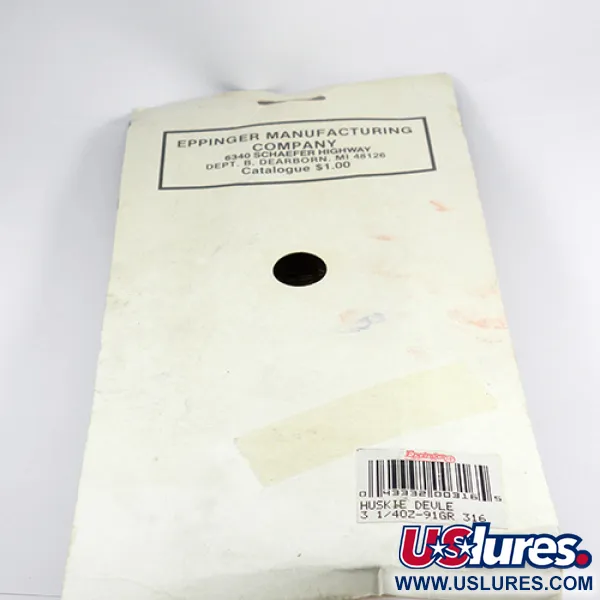 Dardevle Huskie Devle Cucharilla, Rojo / Marfil / Níquel, 91g, #2472