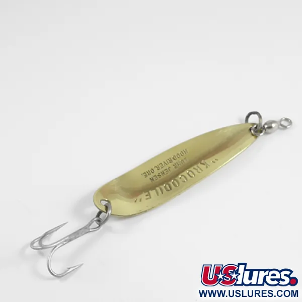 Luhr Jensen Krocodile Die #5 Cucharilla, Oro, 21g, Lance Largo, #2480