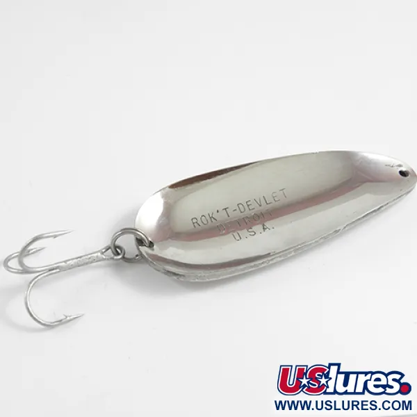 Dardevle Rok't Devlet Ondulante, Níquel, 35g, Pulido, #2505