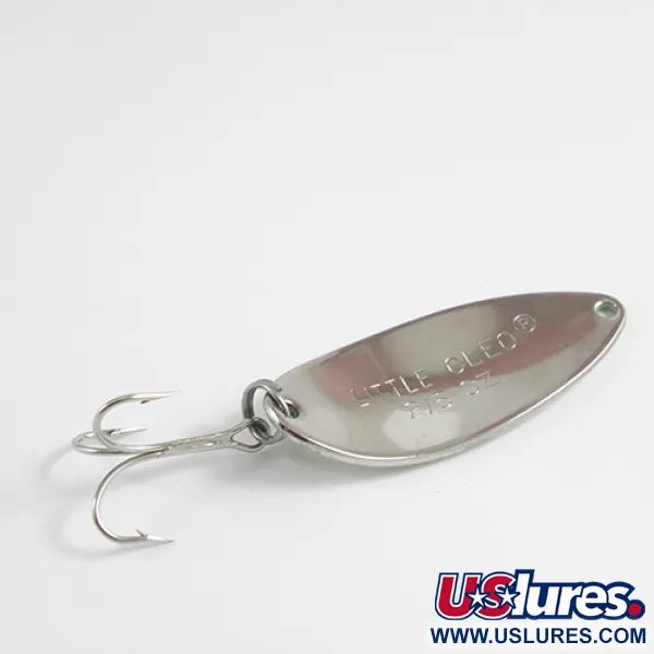 Acme Little Cleo Glow Cucharilla, Níquel/Blanco/Glow, 11,5g, Glow, #2512