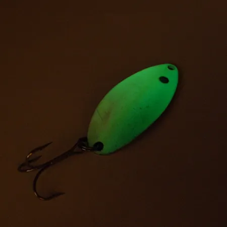 Acme Little Cleo Glow Cucharilla, Níquel/Blanco/Glow, 11,5g, Glow, #2512