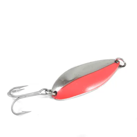 Luhr Jensen Lil' Kroc (Stubby) Cucharilla, Níquel/Rojo, 21g, #2542