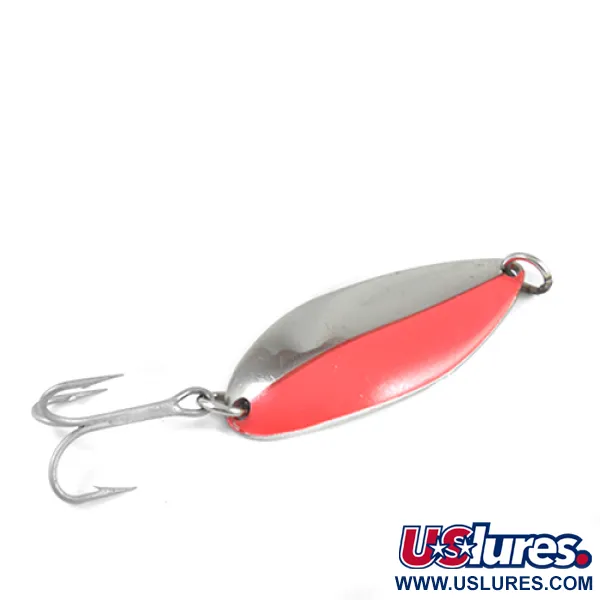 Luhr Jensen Lil' Kroc (Stubby) Cucharilla, Níquel/Rojo, 21g, #2542